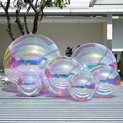Yescom Set(6) Inflatable Mirror Balloons with Electric Air Pump, Iridescent Image