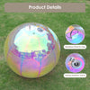 Yescom Iridescent Inflatable Balls Shiny Sphere Orb for Junk Boat Party