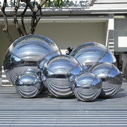 Yescom Set(6) Inflatable Mirror Balloons with Electric Air Pump, Silver Image