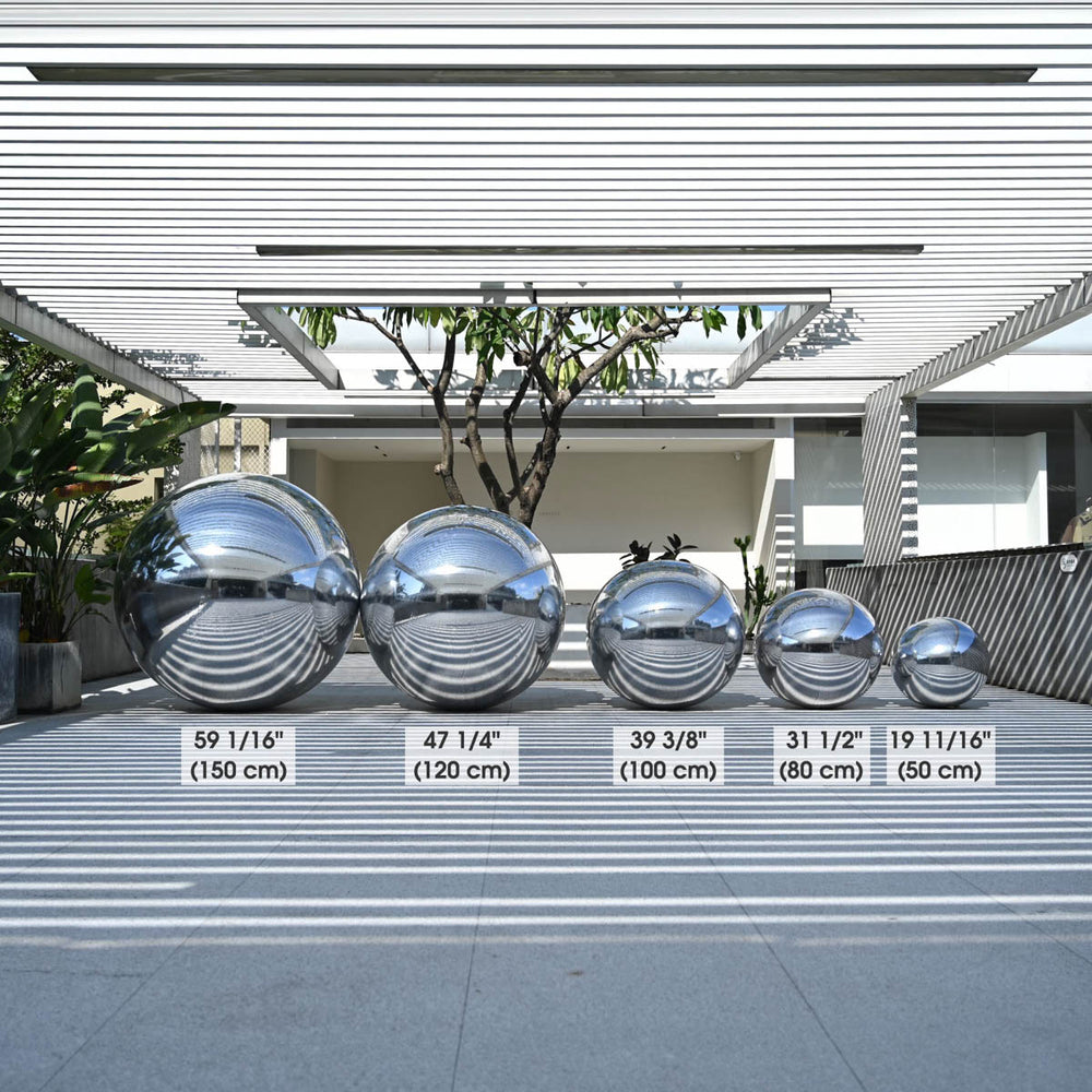 Yescom Inflatable Mirror Balloon with Iridescent, Gold, Silver, Black Options Image