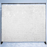 Yescom 10'x8' Sequin Shimmer Wall Backdrop (Sturdy Stand Included), White Image