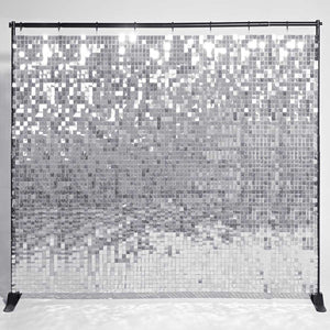 Yescom 10'x8' Sequin Shimmer Wall Backdrop (Sturdy Stand Included)