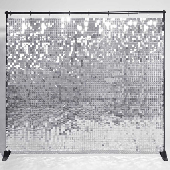 Yescom 10'x8' Sequin Shimmer Wall Backdrop (Sturdy Stand Included) Image