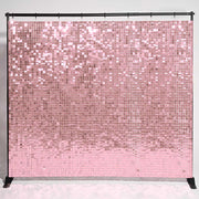Yescom 10'x8' Sequin Shimmer Wall Backdrop (Sturdy Stand Included), Pink Image