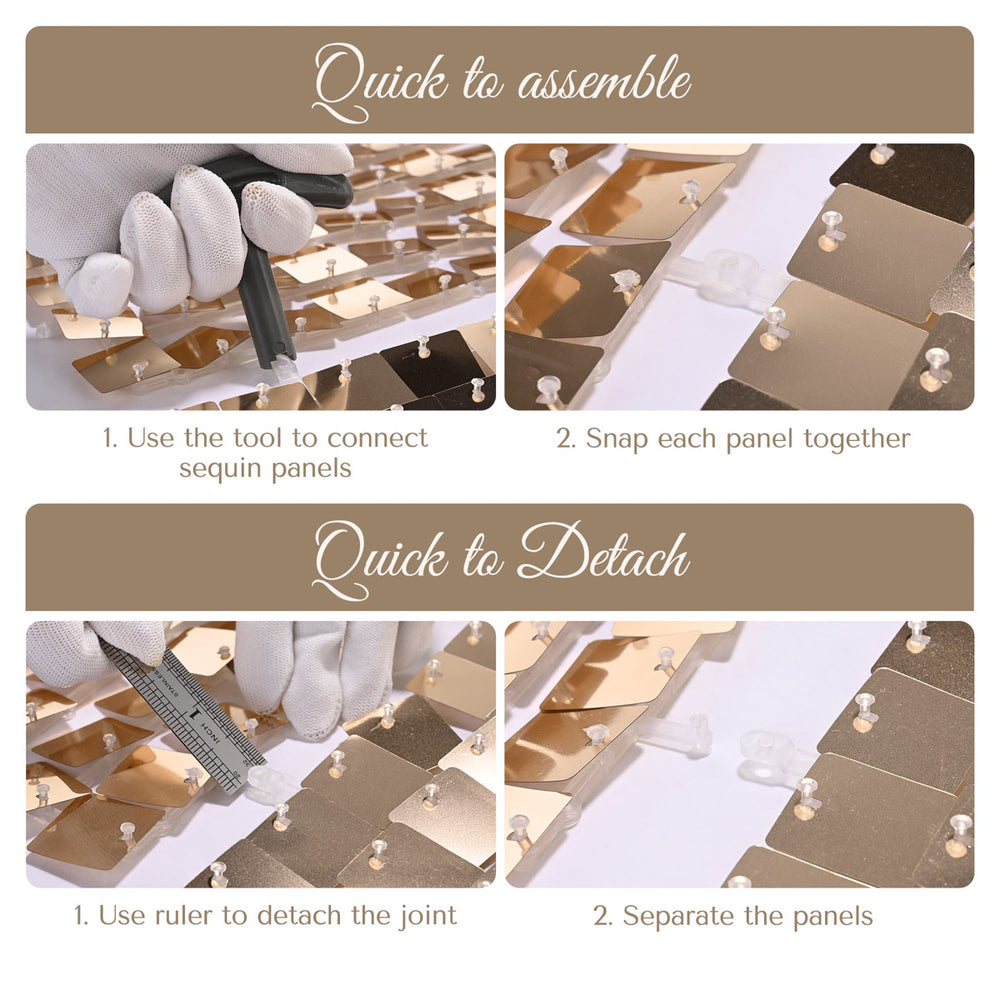 Yescom 10'x8.5' Sequin Shimmer Wall Backdrop (Tripod Stand Included) Image