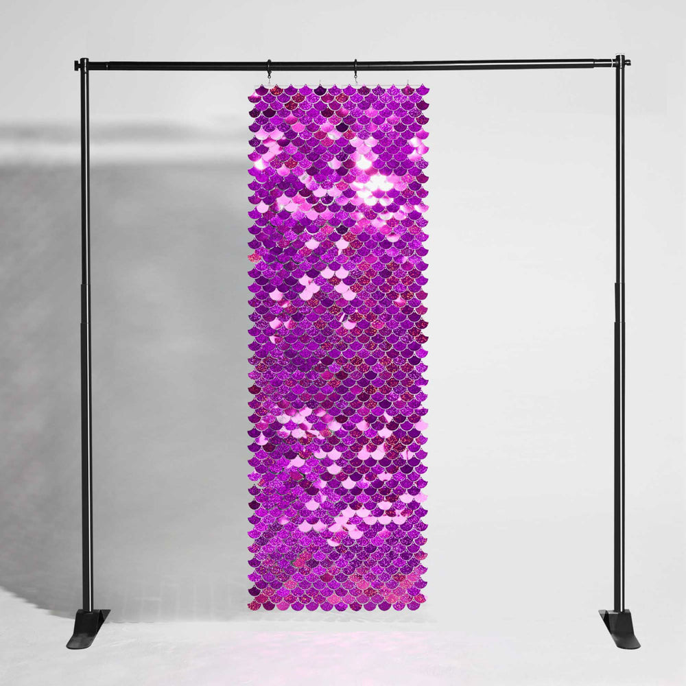 Yescom Scallop Sequin Shimmer Wall Backdrop Color Options, AD Tyrian Image