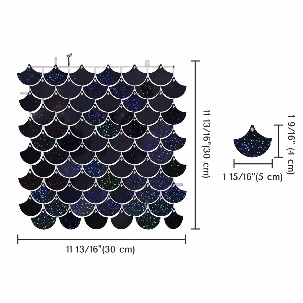 Yescom Scallop Sequin Shimmer Wall Backdrop Color Options Image