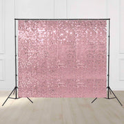 Yescom 10'x8.5' Sequin Shimmer Wall Backdrop (Tripod Stand Included), Pink Image
