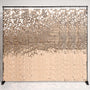 Yescom 10'x8' Sequin Shimmer Wall Backdrop (Sturdy Stand Included), Champagne Gold Image