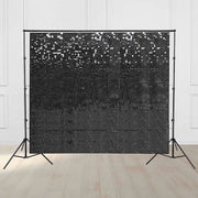 Yescom 10'x8.5' Sequin Shimmer Wall Backdrop (Tripod Stand Included), Black Image
