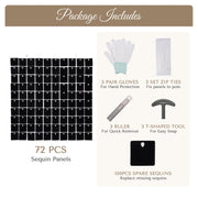 Yescom 10'x8' Sequin Shimmer Wall Backdrop (Sturdy Stand Included) Image