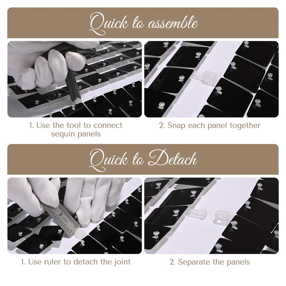 Yescom 10'x7' Sequin Shimmer Wall Backdrop (Tripod Stand Included) Image