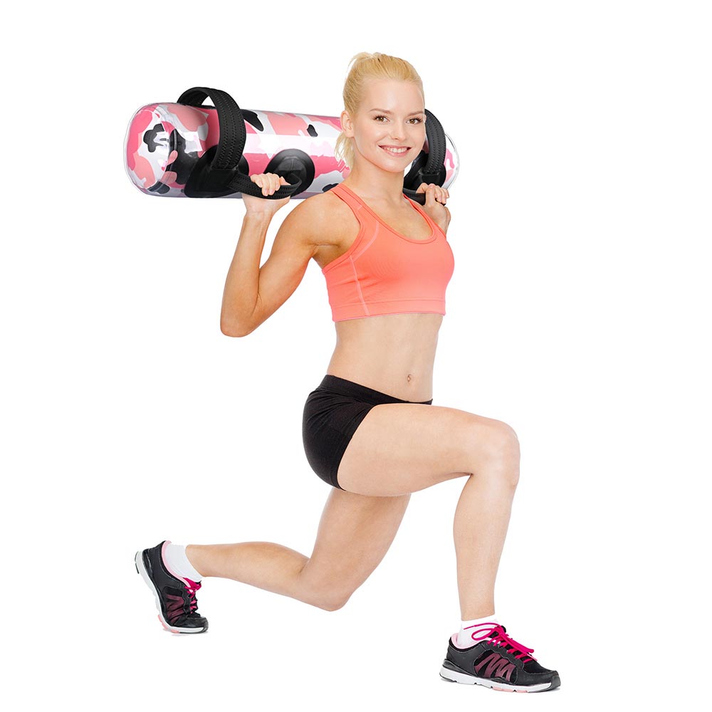 Yescom Workout Core Bag Weight Lifting Aqua Bag 33lbs Pink Camo Image