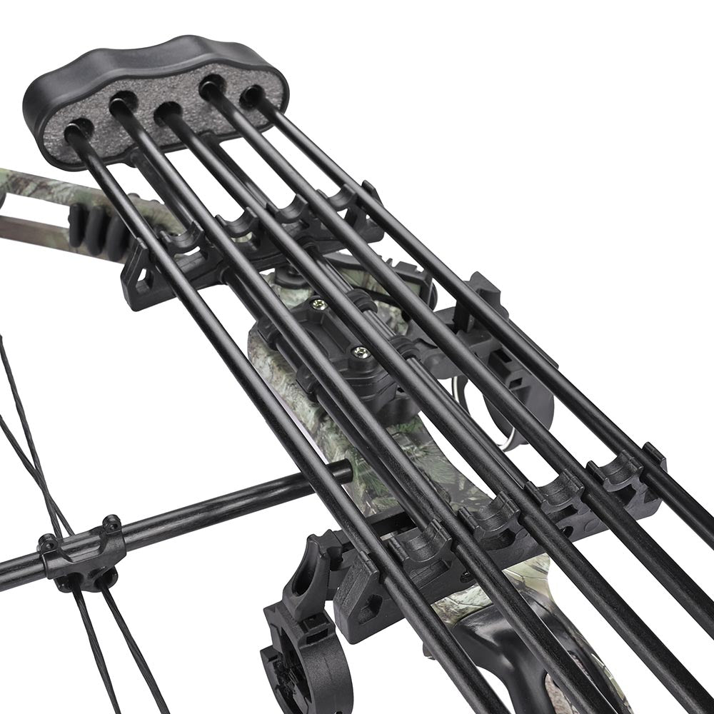 Yescom Archery Compound Bow Kit & 12 Carbon Arrows Fishing Bow Image