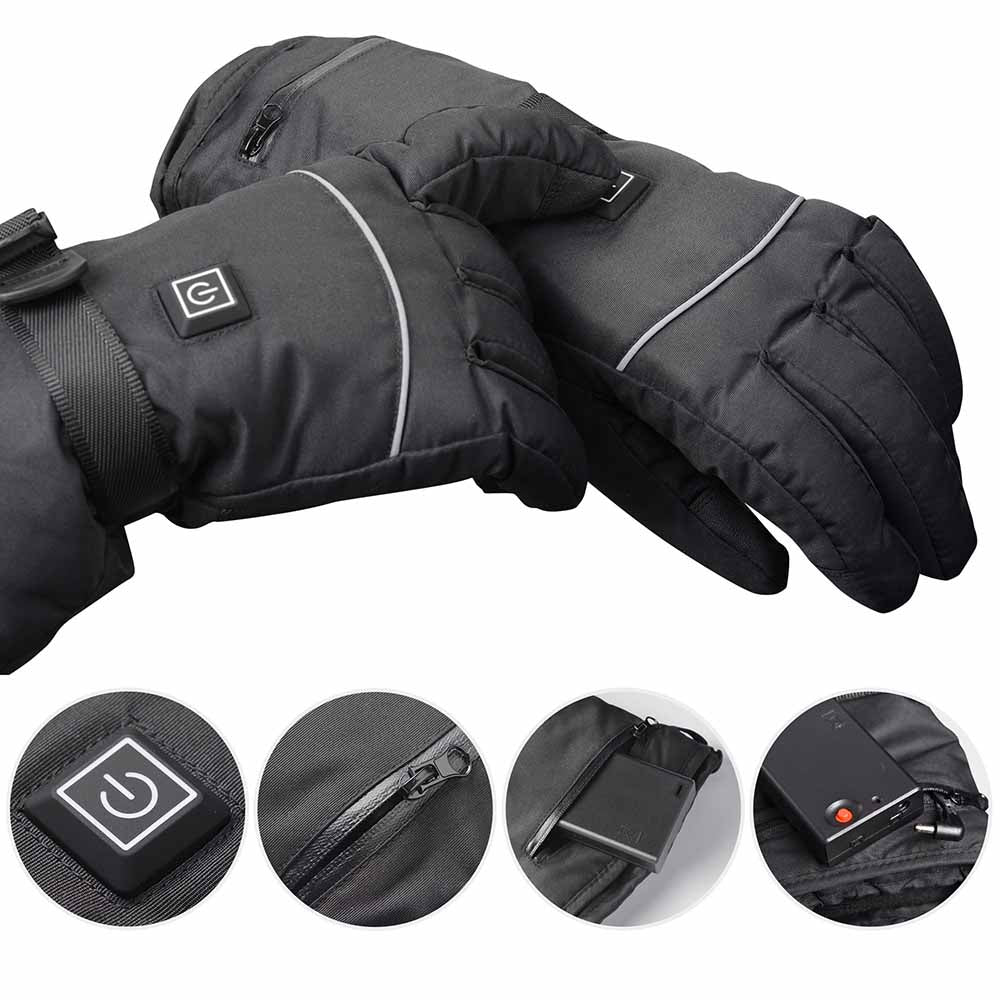 Yescom Electric Heated Gloves Touchscreen Battery Powered Image