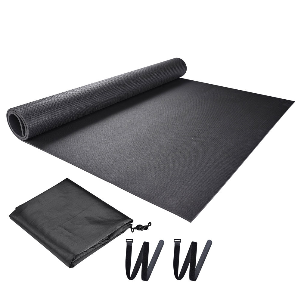 Yescom 6x4ft Yoga Mat 1/4"Thick Anti-Slip Black