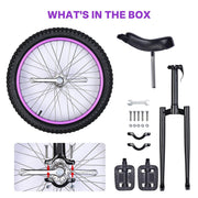 Yescom 20 inch Mountain Unicycle for Adults and Teens Municycle Purple Rim Image