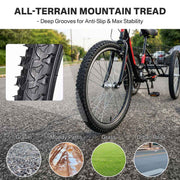 Yescom 16"-24" Opt. Bicycle Tires & Tubes 3-Pack for Trike & Unicycle Image
