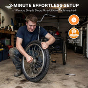 Yescom 16"-24" Opt. Bicycle Tires & Tubes 3-Pack for Trike & Unicycle Image