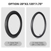 Yescom 16"-24" Opt. Bicycle Tires & Tubes 3-Pack for Trike & Unicycle