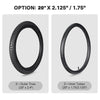 Yescom 16"-24" Opt. Bicycle Tires & Tubes 3-Pack for Trike & Unicycle