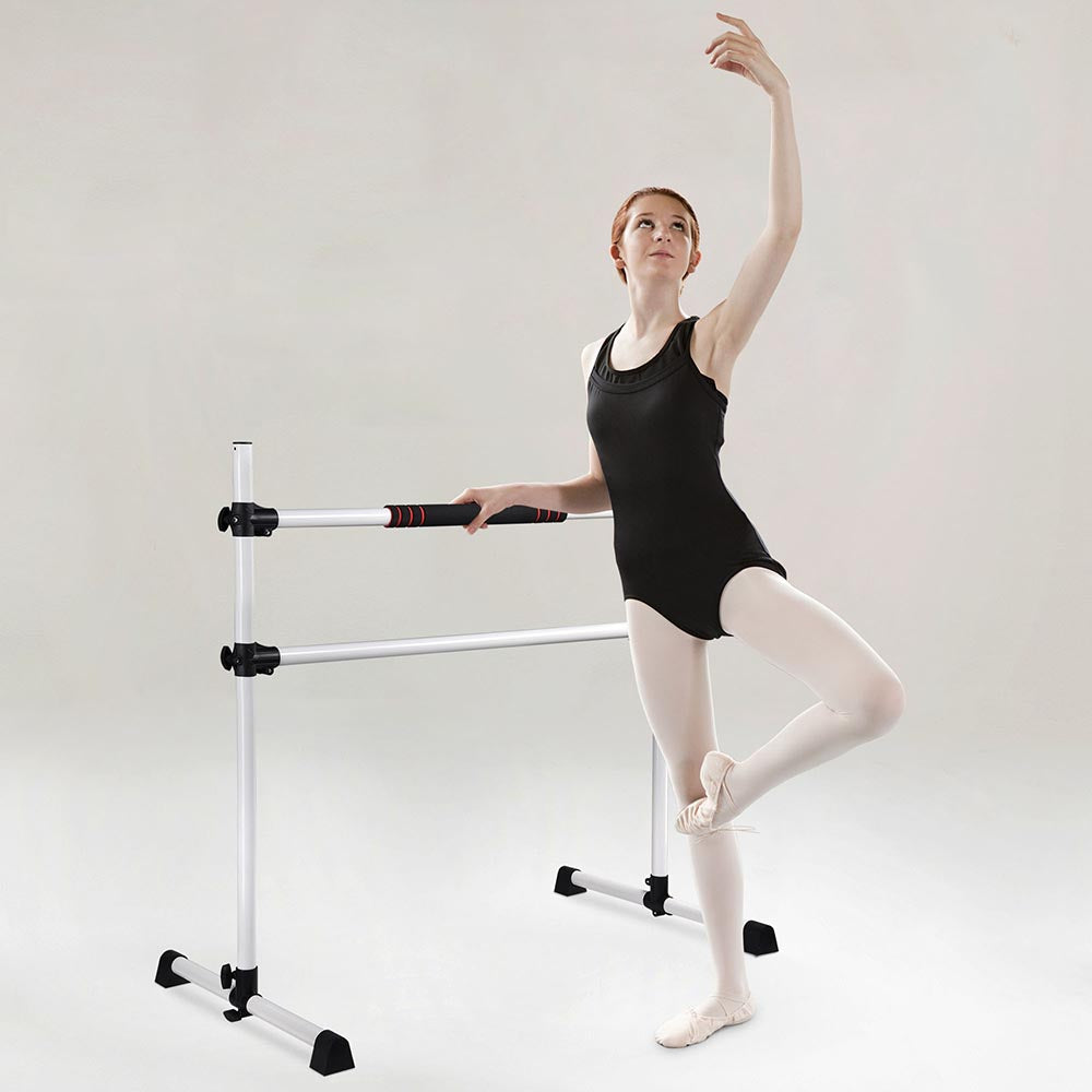 Yescom Portable Ballet Barre Double Adjustable Height Image