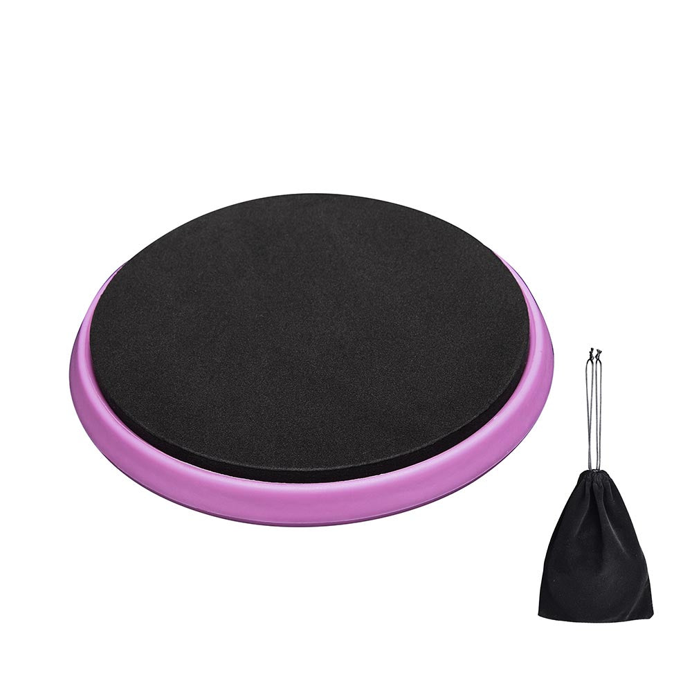 Yescom Turn Board with Soft Pad for Multiple Pirouette Releve Turns, Purple Image