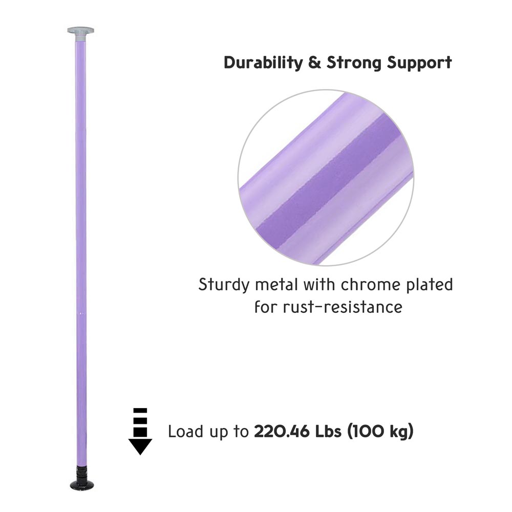 Yescom Home Fitness Dancing Pole Dance Pole Kit, Purple Image