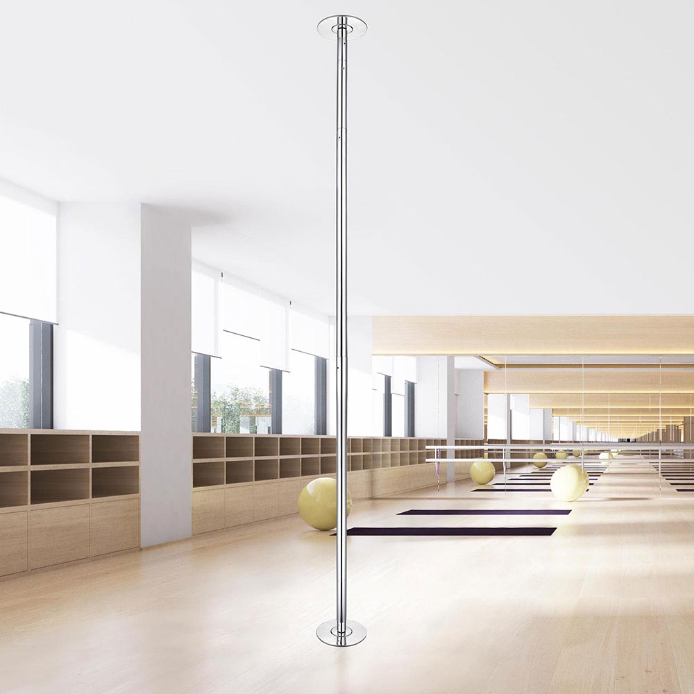 Yescom Spinning Static Removable Dance Pole D45mm 9ft