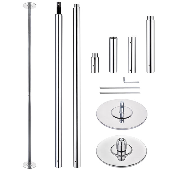 Yescom Spinning Static Removable Dance Pole D45mm 9ft Image