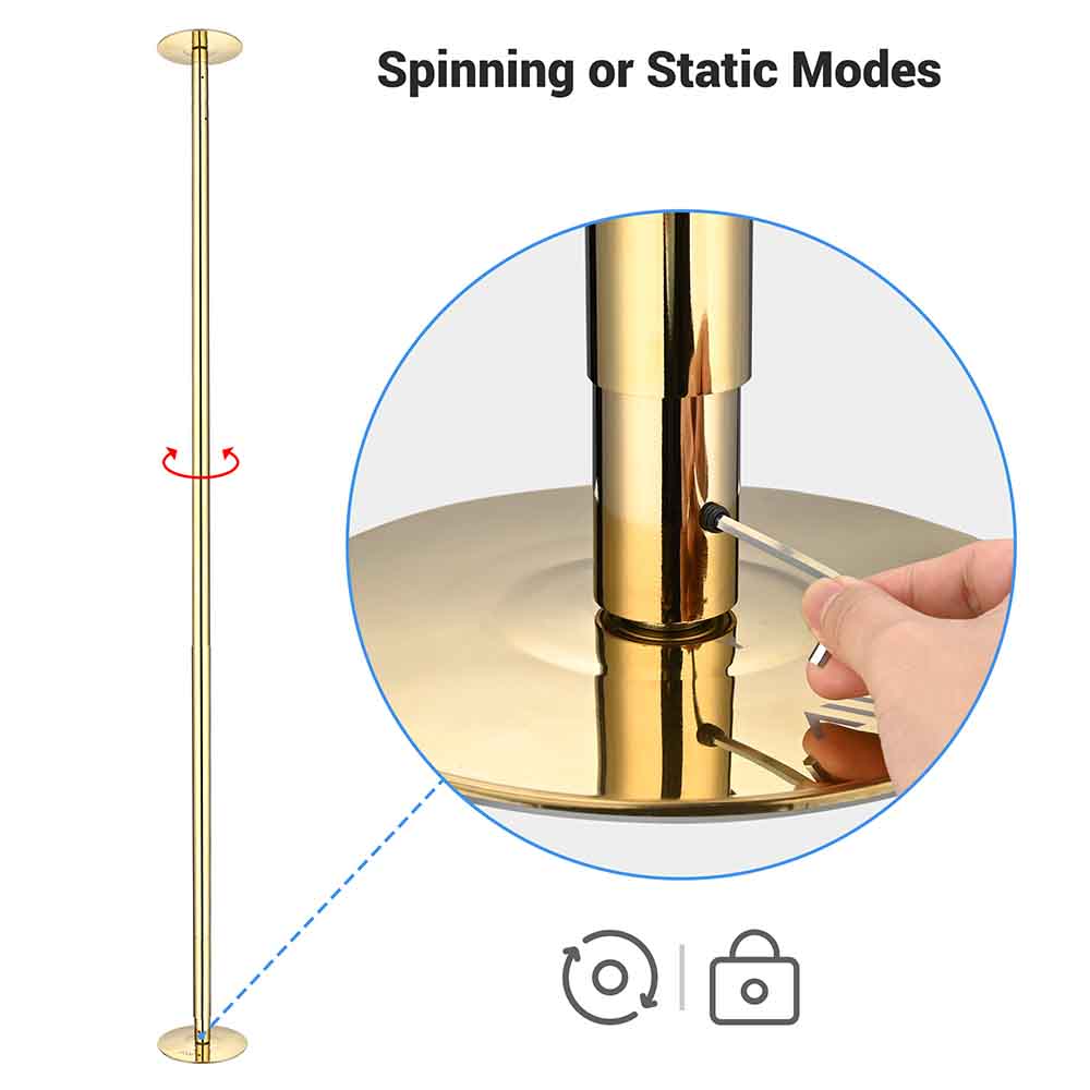 Yescom Portable Spinning Dance Pole - Thumbnail 2