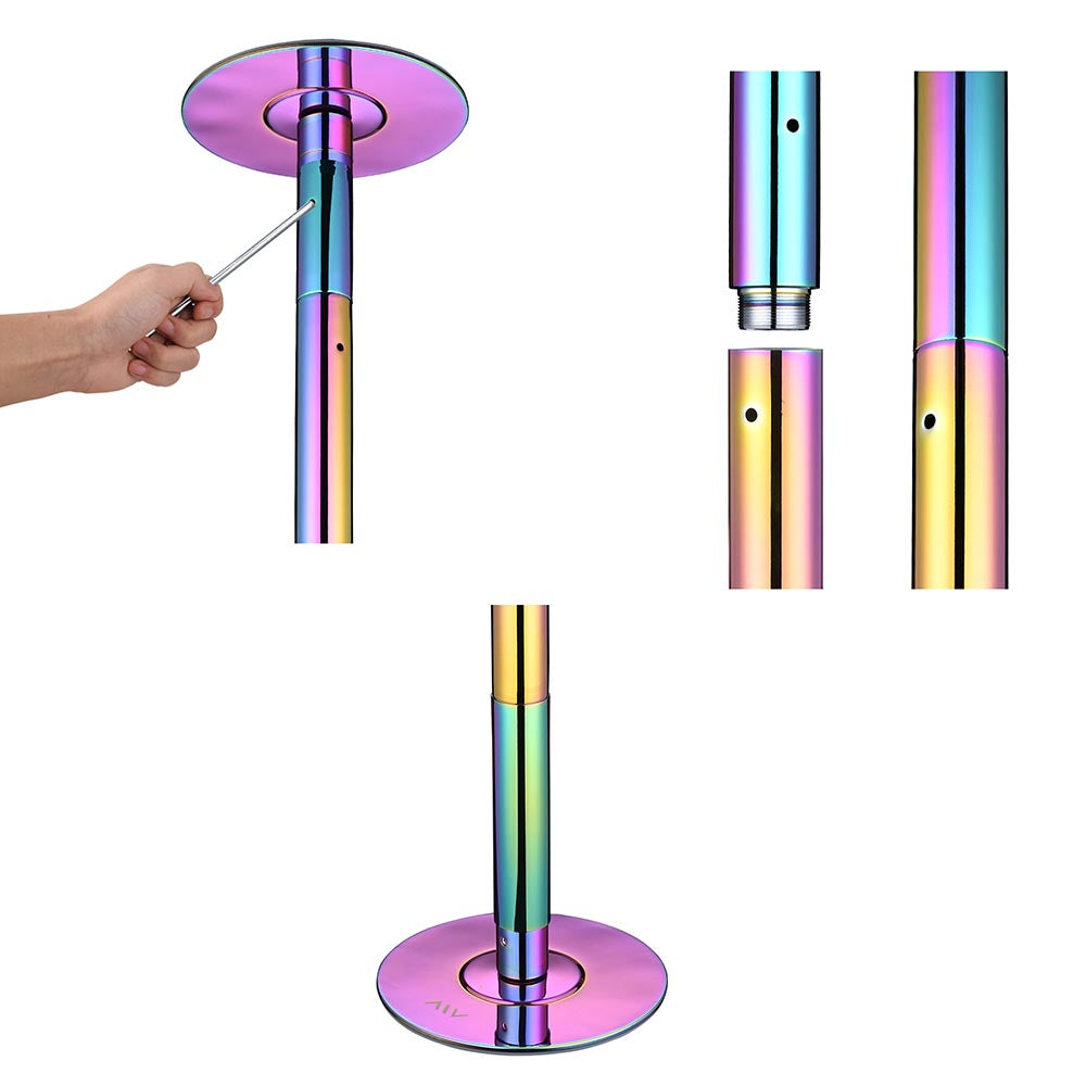 Yescom 10.8ft Colorful Portable Spinning Pole D45mm Image