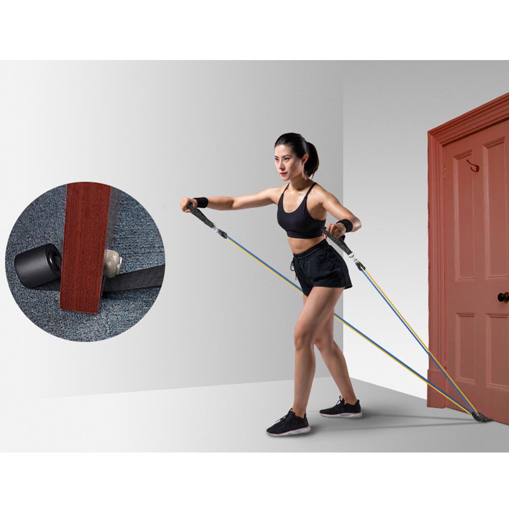 Resistance Tubes Set, 5 Exercise Tubes with Handles 10100lbs