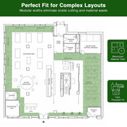 Yescom Event Turf Rolls for Pop-ups & Trade Shows High-Traffic Surface 3/8"H Image