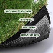 Yescom 4-Tone Autumn Blend Commercial Artificial Turf, 1 3/8