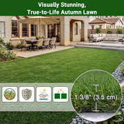 Yescom 4-Tone Autumn Blend Commercial Artificial Turf, 1 3/8"H Image