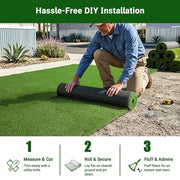 Yescom 4-Tone Autumn Blend Commercial Artificial Turf, 1 3/8"H Image