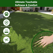 Yescom 4-Tone Autumn Blend Commercial Artificial Turf, 1 3/8"H Image