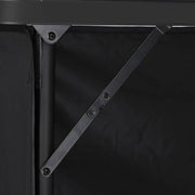 Yescom Folding Portable Bar Table with Storage Shelf Image