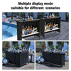 Yescom Folding Portable Bar Table with Storage Shelf
