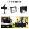 Yescom Folding Portable Bar Table with Storage Shelf