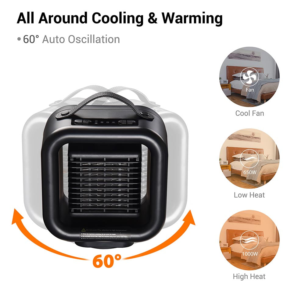 Yescom Portable Fan & Space Heater 1000w Image