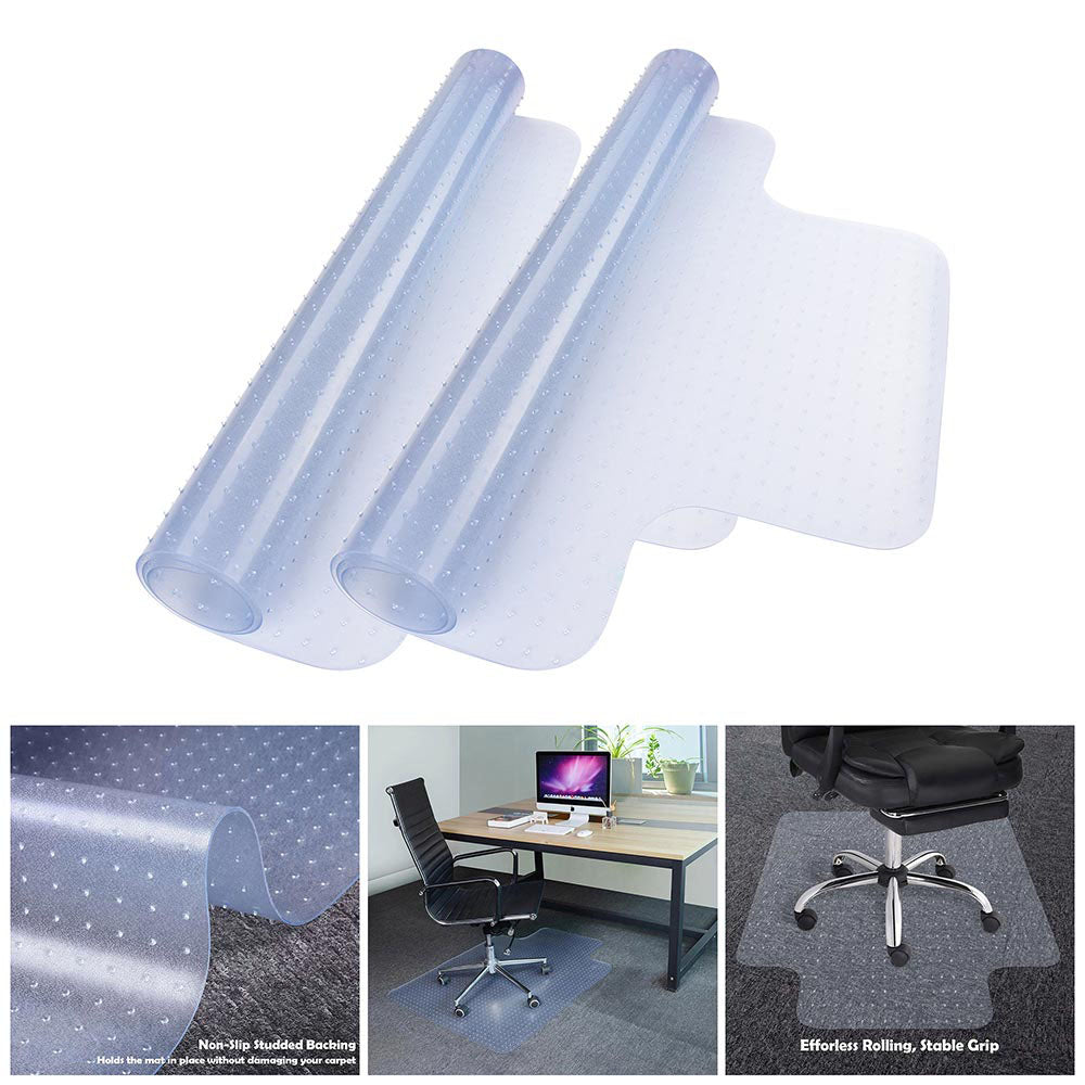 Yescom 48x36 Office Chair Mat for Carpet with Lip, 2ct/pk Image