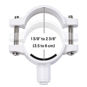 Yescom 10x Drain Saddle Clamp with 1/4" Quick Connect Fitting Image