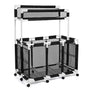 Yescom Stable PVC Pool Toy Storage Bin Mesh Rolling Cart, 217 Gal+2nd Tier Image