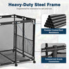 Yescom Pool Toy Storage Bin Mesh Rolling Cart - Steel