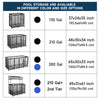 Yescom Pool Toy Storage Bin Mesh Rolling Cart - Steel