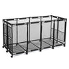 Yescom Pool Toy Storage Bin Mesh Rolling Cart - Steel
