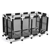 Yescom Stable PVC Pool Toy Storage Bin Mesh Rolling Cart