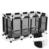 Yescom Stable PVC Pool Toy Storage Bin Mesh Rolling Cart
